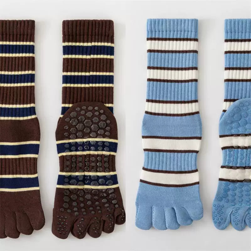 Crystorax | Women’s Five-Finger Yoga Socks with Mid-Calf Coverage