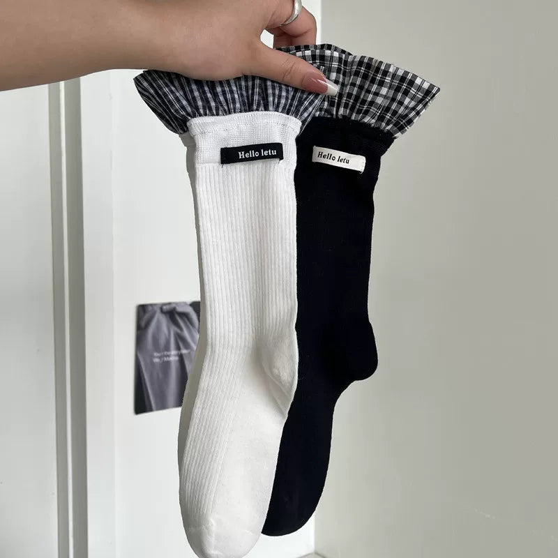 Crystorax | Long Mid-Calf Socks for Women with Cushioned Pile Texture  Description