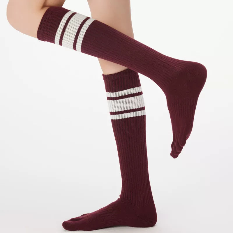 Crystorax | Women’s Long Five-Finger Socks with Split-Toe Design