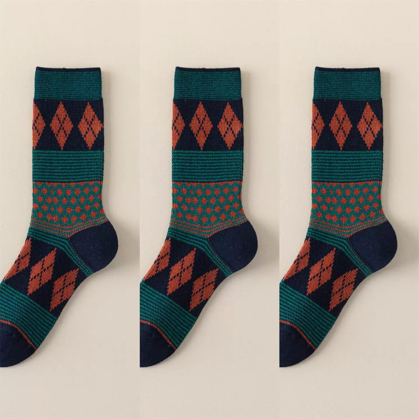 Crystorax | Women’s Mid-Calf Pile Socks for Spring and Autumn Wear