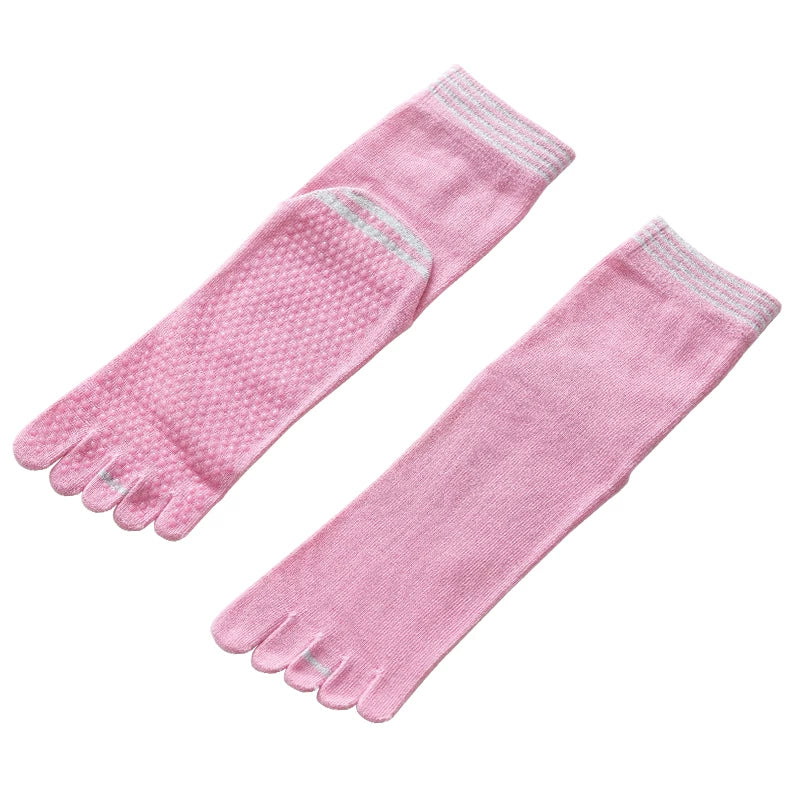 Crystorax | Lightweight Non-Slip Yoga Toe Socks for Women, Summer Pilates Socks for Indoor Fitness Training