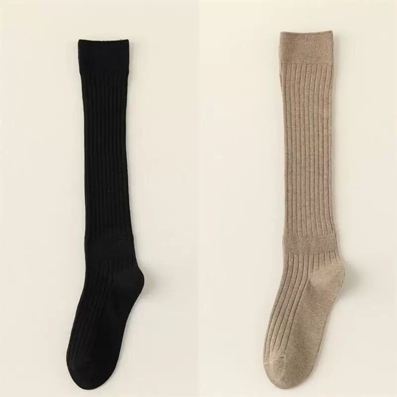 Crystorax | Knee-Length Striped Socks for Women with Lightweight Knit