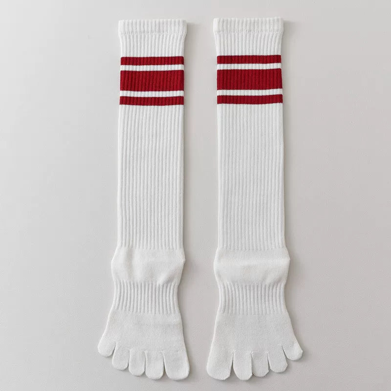 Crystorax | Women’s Long Five-Finger Socks with Split-Toe Design