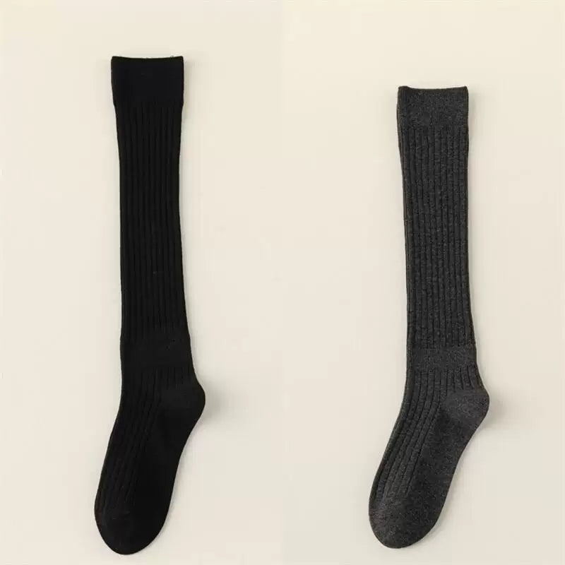 Crystorax | Knee-Length Striped Socks for Women with Lightweight Knit