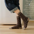 Crystorax | Warm Cotton-Blend Mid-Calf Socks for Women Cold Weather Wear