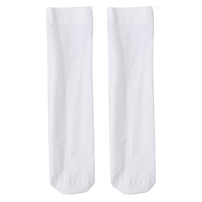 Crystorax | Ballet-Inspired White Mid-Calf Socks for Women, Lightweight Spring JK Style Uniform Socks with Elegant Leg Accessories