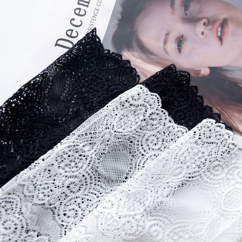 Crystorax | 2-Pack Retro Lace Mesh Mid-Calf Socks for Women, Korean and Japanese Style Hollow Spring Autumn Socks