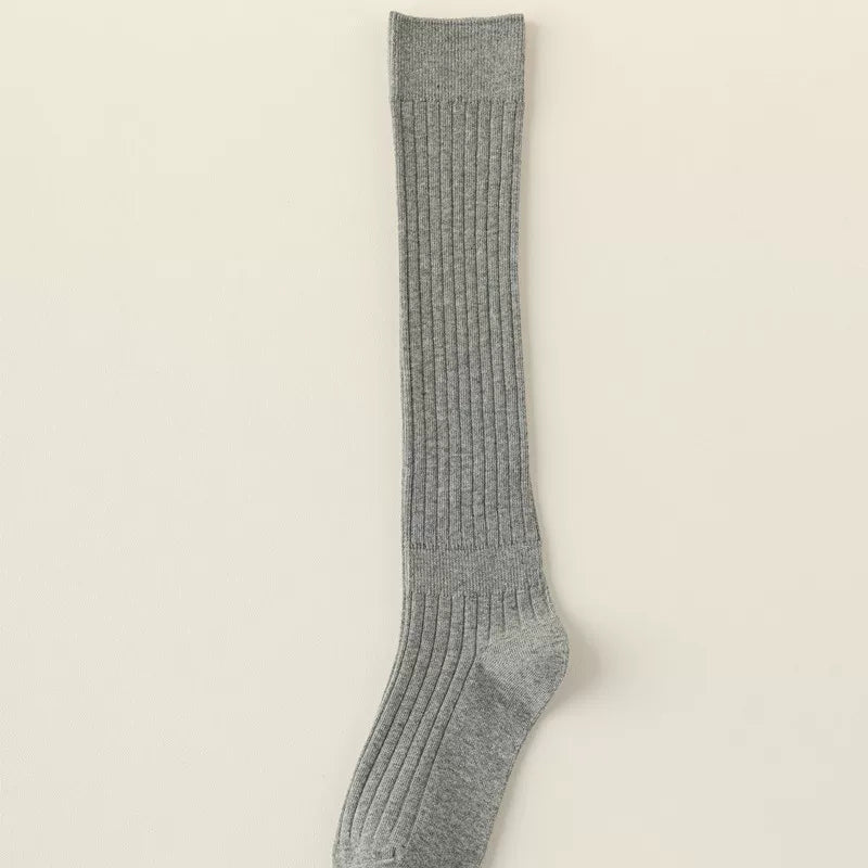 Crystorax | Knee-Length Striped Socks for Women with Lightweight Knit