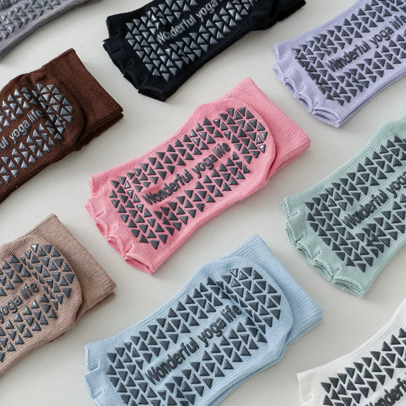 Crystorax | Women’s Open-Toe Five-Finger Yoga Socks for Spring and Summer