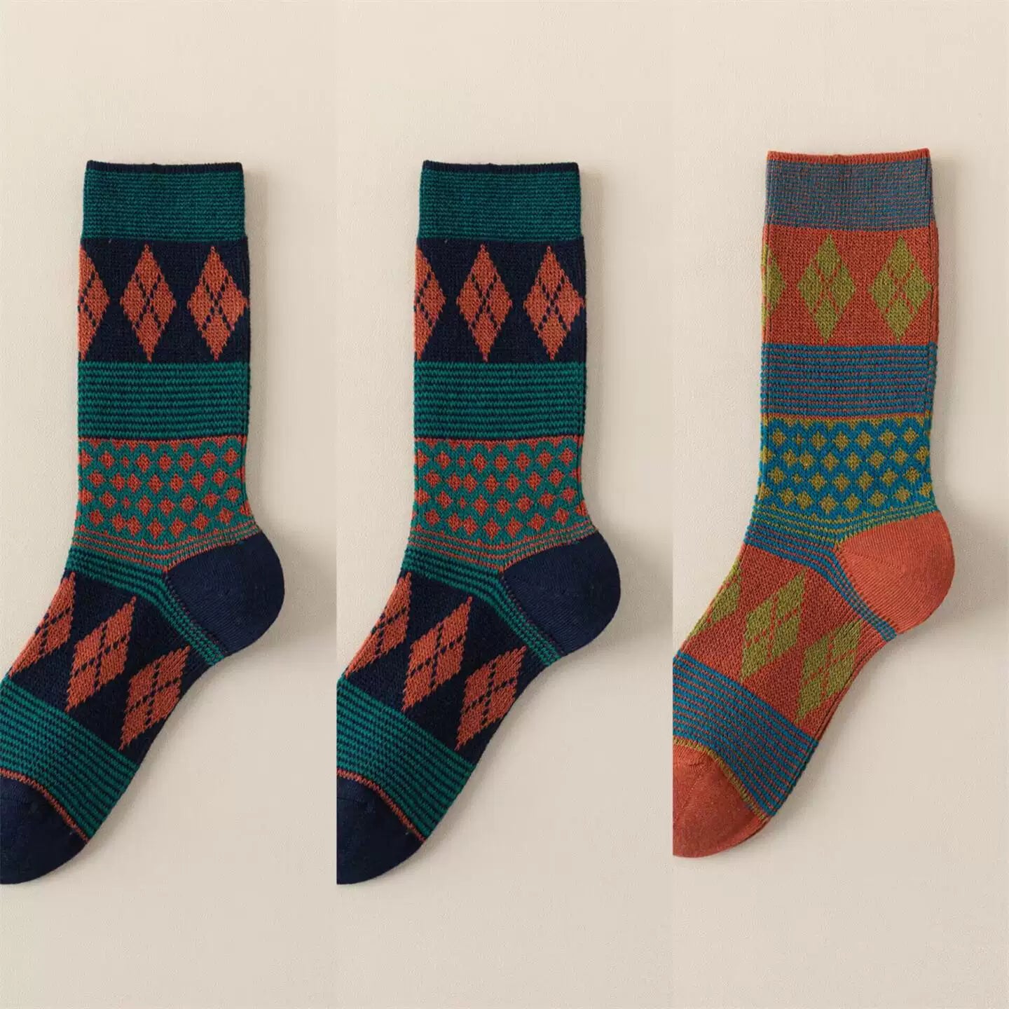 Crystorax | Women’s Mid-Calf Pile Socks for Spring and Autumn Wear