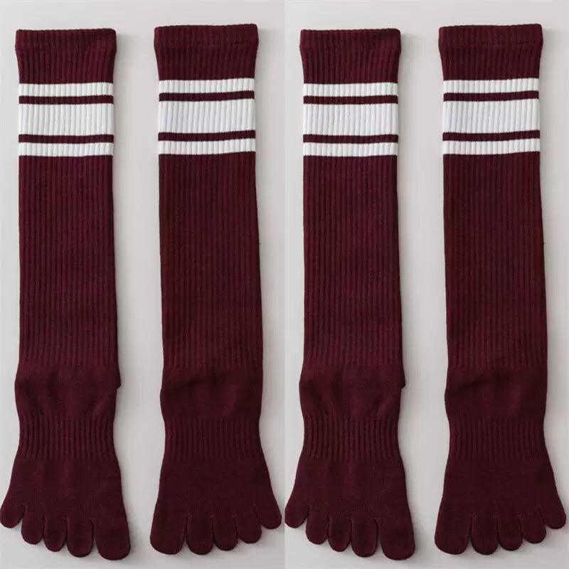 Crystorax | Women’s Long Five-Finger Socks with Split-Toe Design
