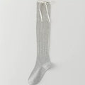 Crystorax | Lightweight Sheer Calf Socks with Bow Detail for Women