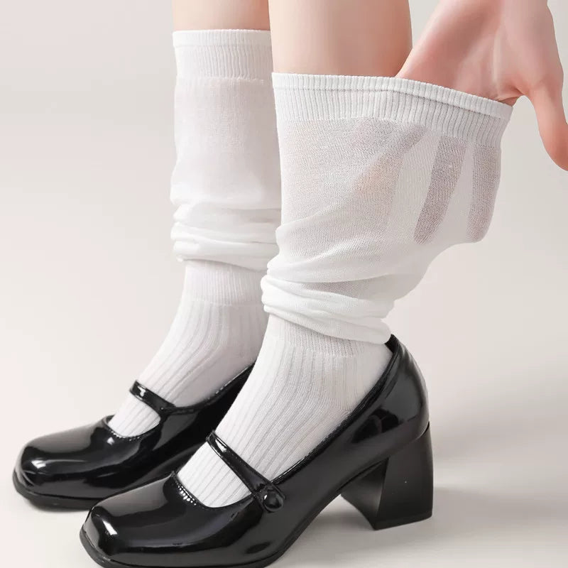 Crystorax | Lightweight Thin Calf Socks for Women Everyday Use