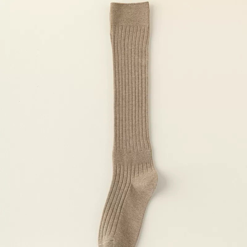 Crystorax | Knee-Length Striped Socks for Women with Lightweight Knit