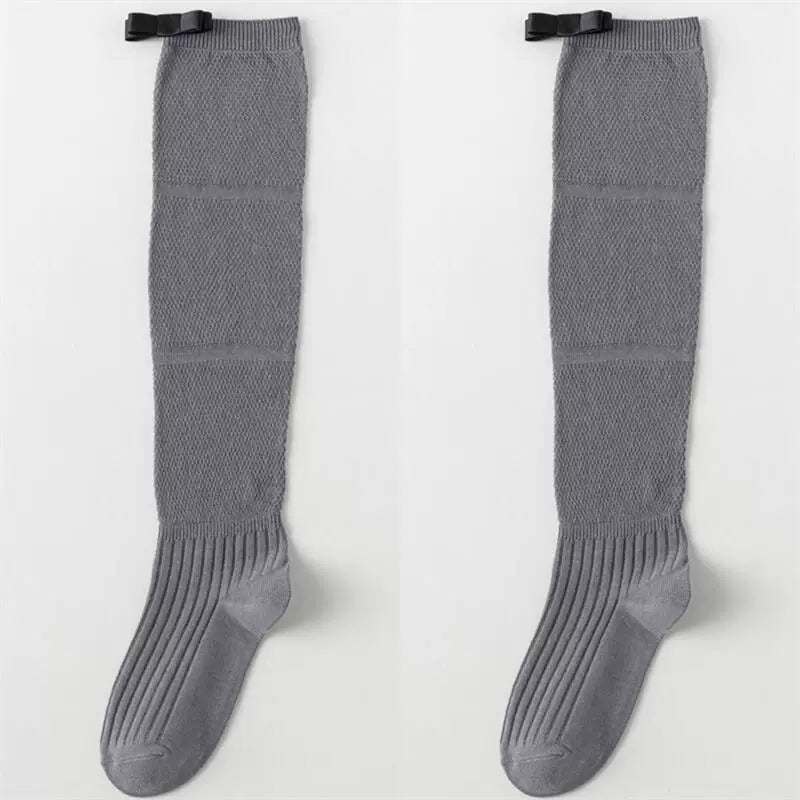 Crystorax | Women’s Ballet Bow Calf Socks with Lightweight Cotton Knit
